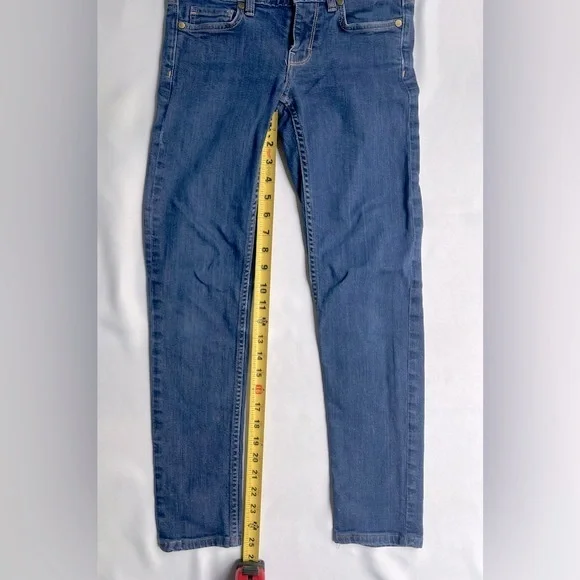 Patagonia Women’s Slim Straight Leg Blue Jeans Size: 2 |Hiking, Outdoors Size 26 - Picture 2 of 6